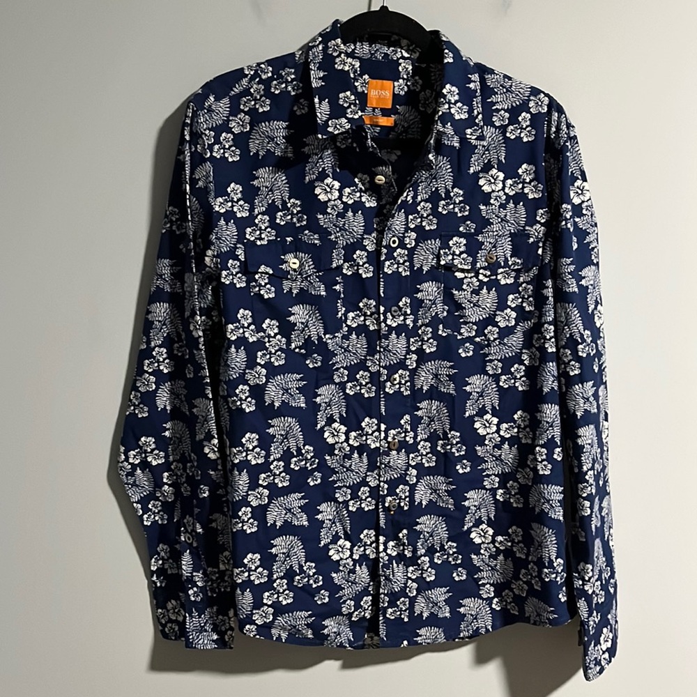 Hugo Boss BOSS Orange Edaslime Slim Fit Button Down Shirt
